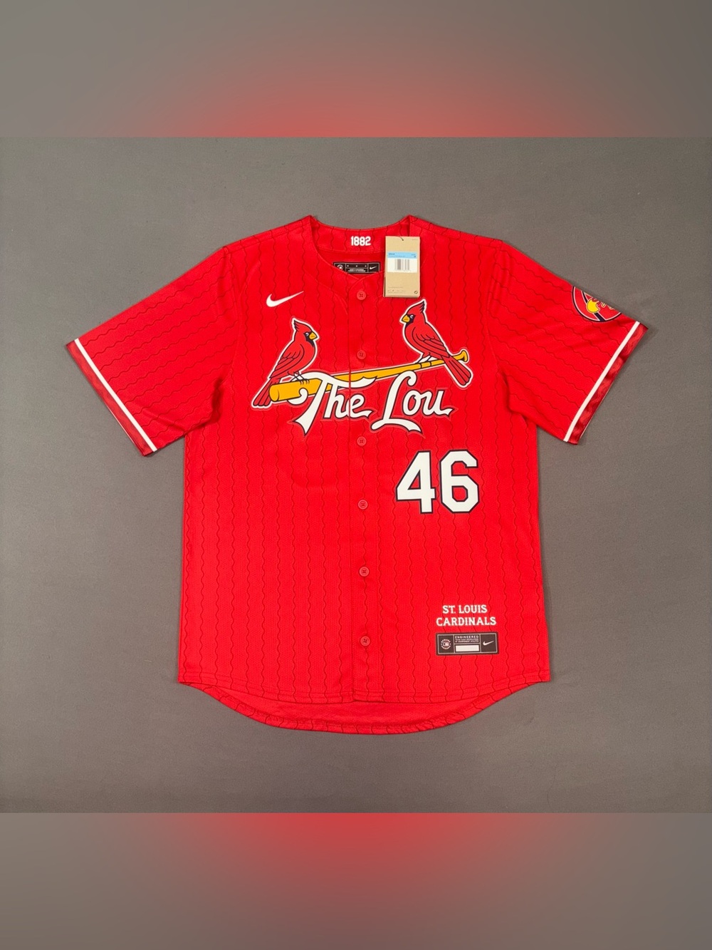 Men’s Nike St. Louis Cardinals City Connect Jersey Red Size MEDIUM